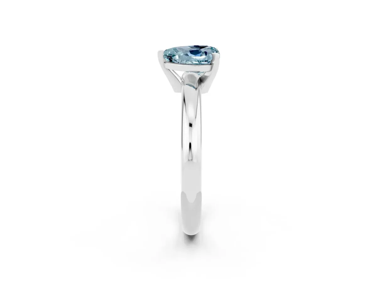 Marquise Cut Diamond Ear Climber Drop Earrings Silver