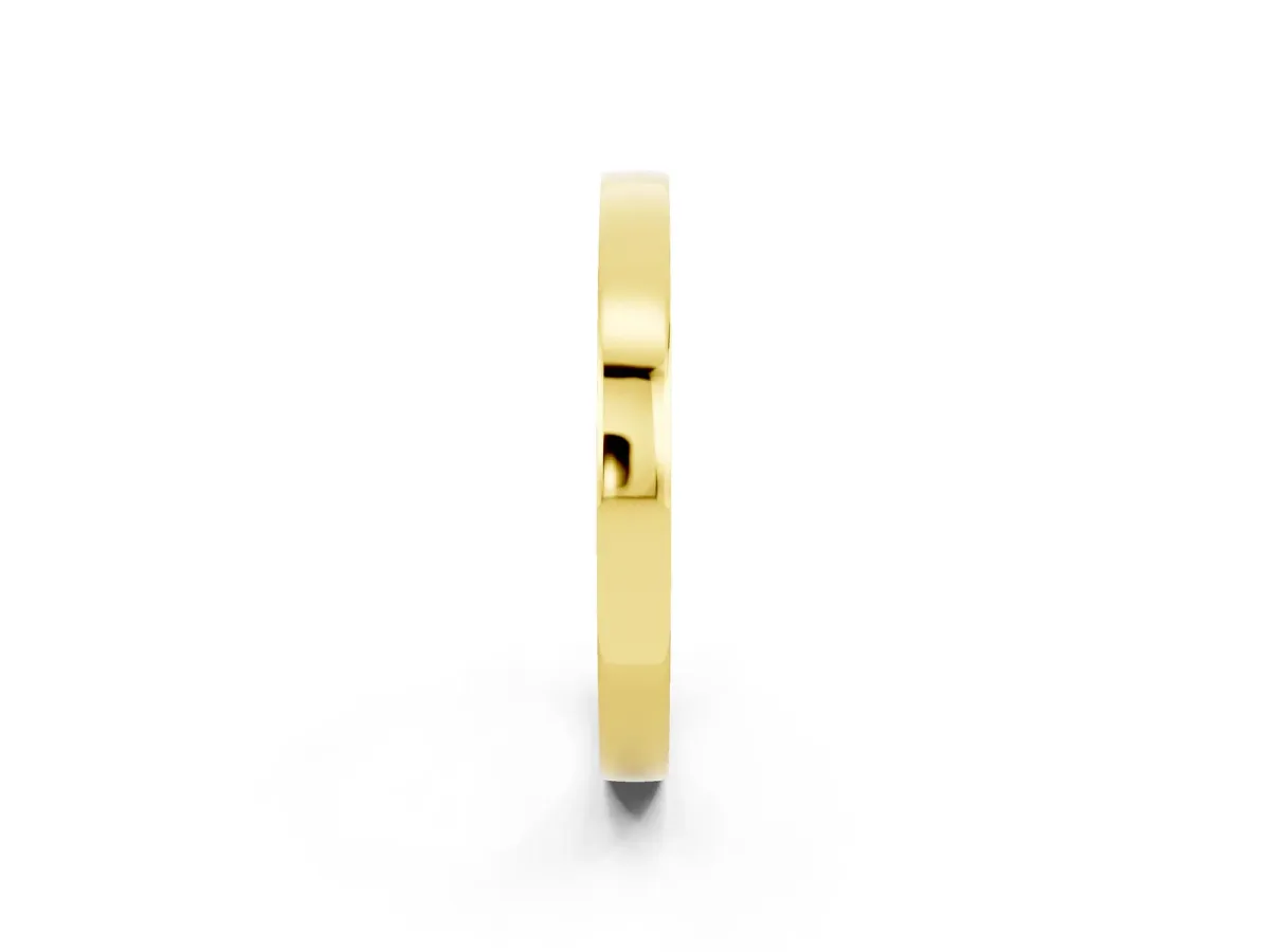 Pavé Round Green Sapphire Channel Set Band Yellow gold