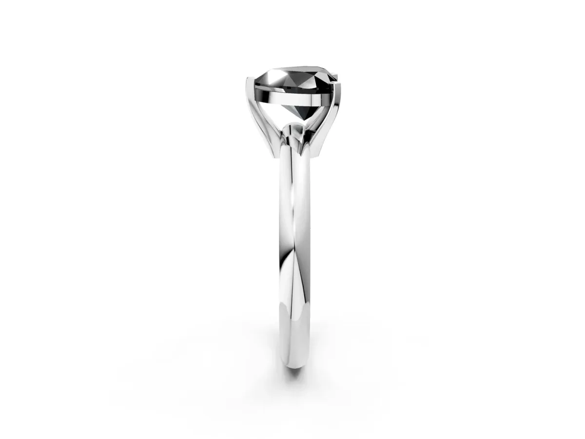 Mixed Shape Diamond Multi Row Promise Ring with Round Diamond Accents Silver