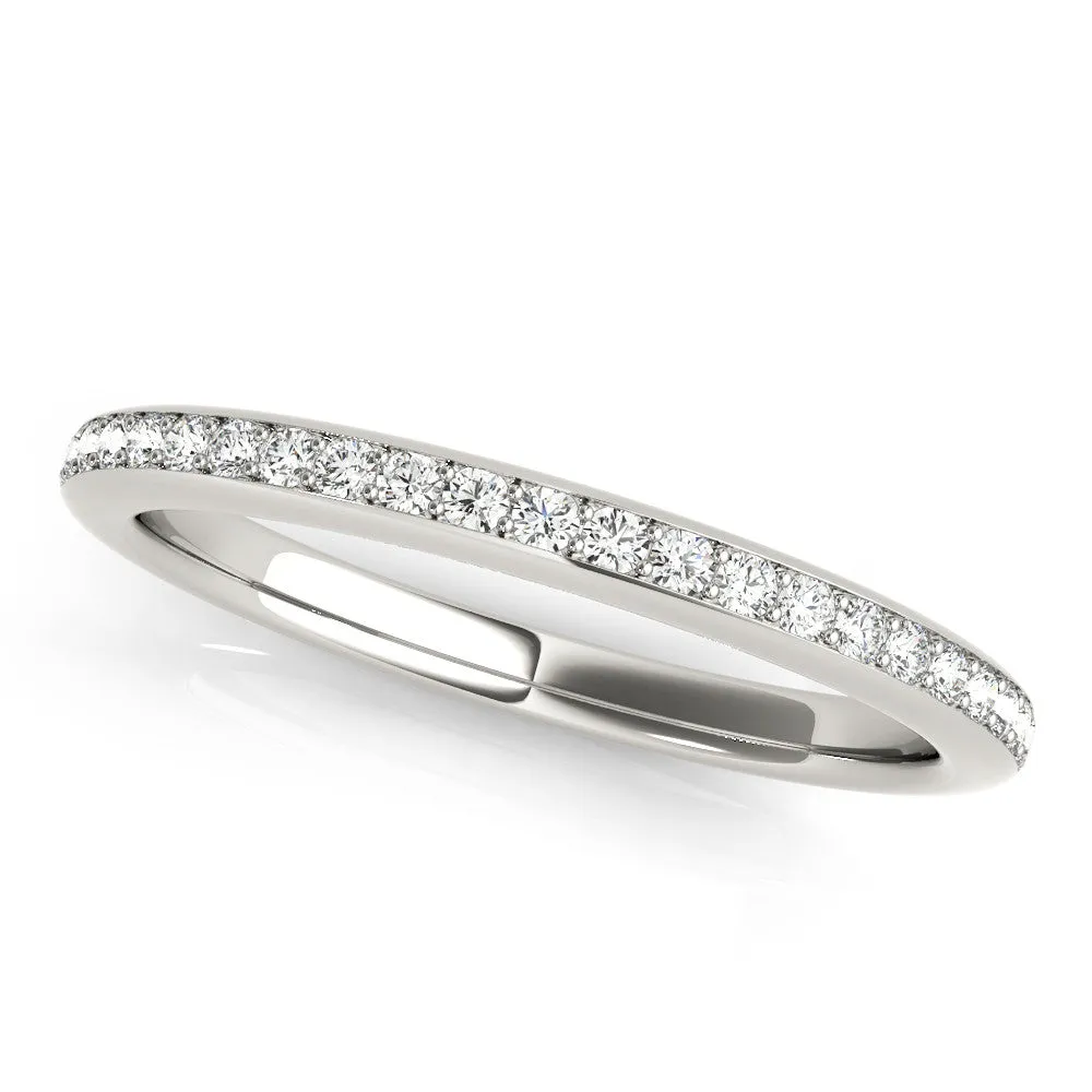 Pavé Round Diamond Eternity Band Platinum