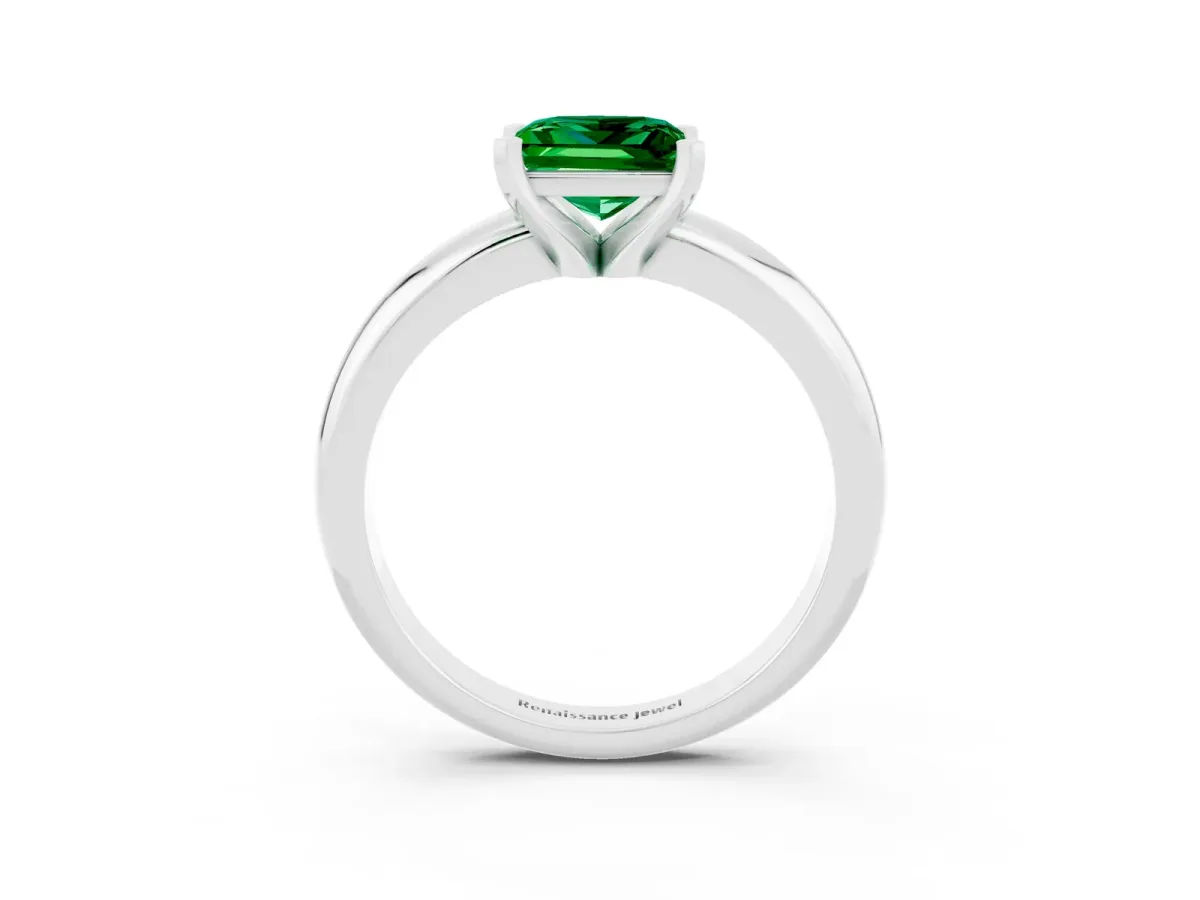 Oval Diamond Twisted Solitaire Ring Yellow gold