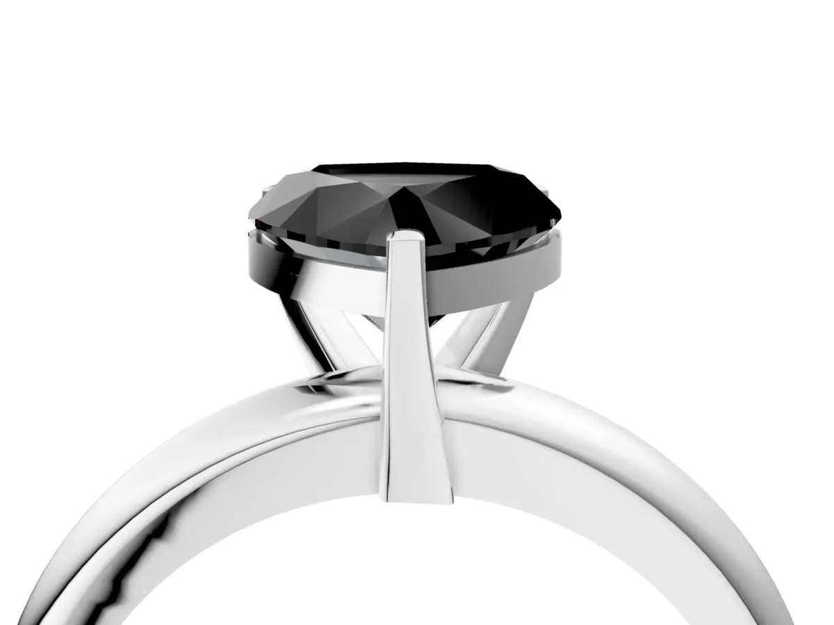 Mixed Shape Diamond Multi Row Promise Ring with Round Diamond Accents Silver