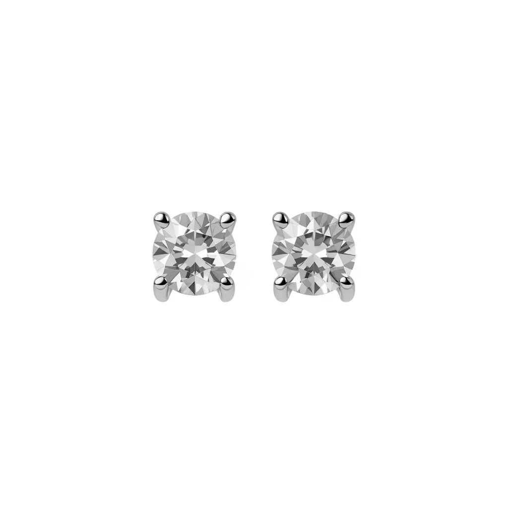 Diamond stud earrings