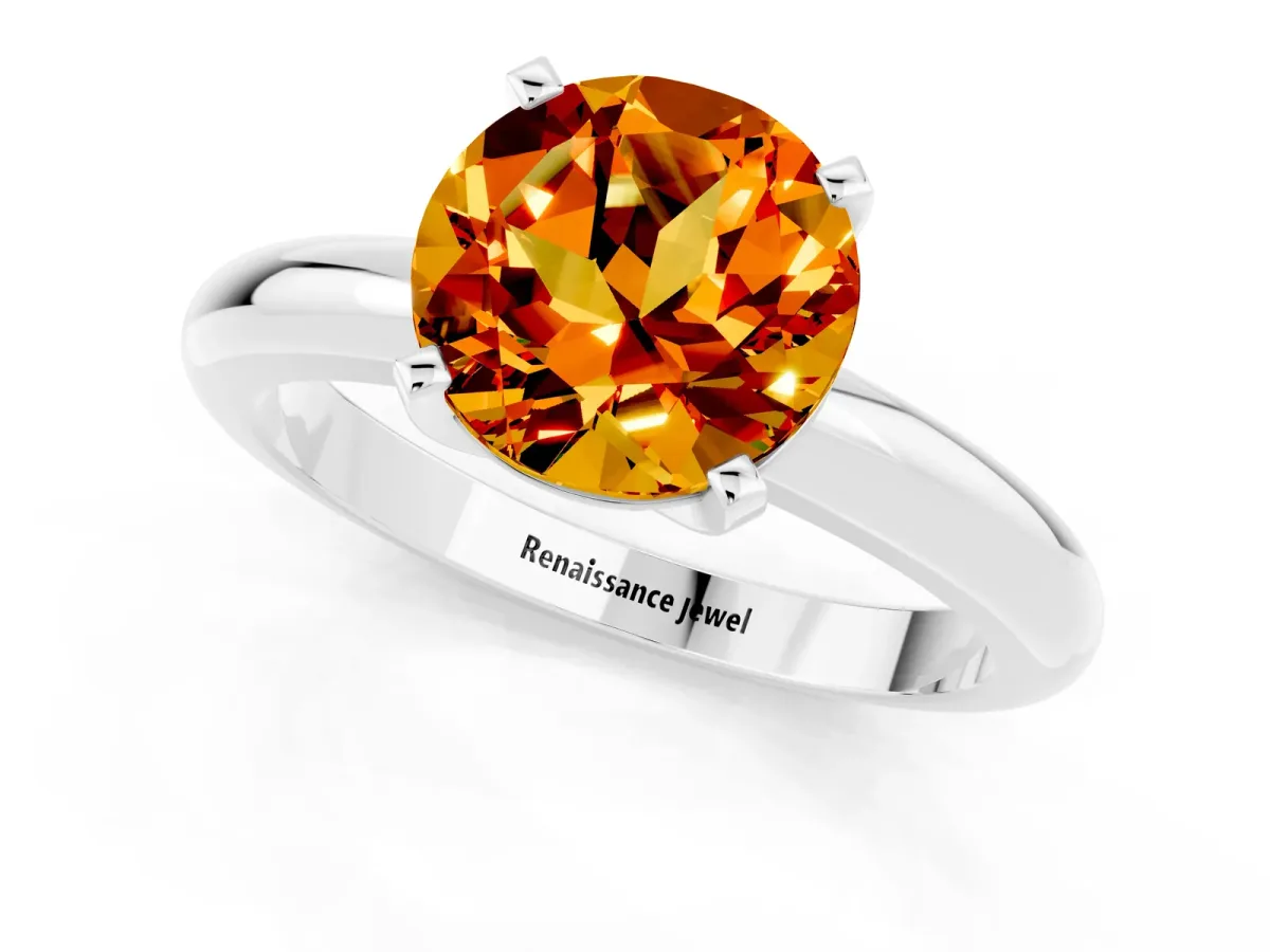Oval and Pear Toi Moi Ring with Prong Setting and Plain Band Rose gold