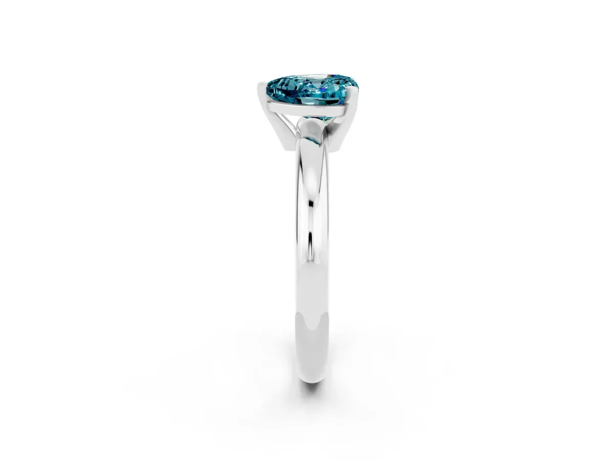 Pavé Round Diamond Twist Band with Channel Setting Platinum