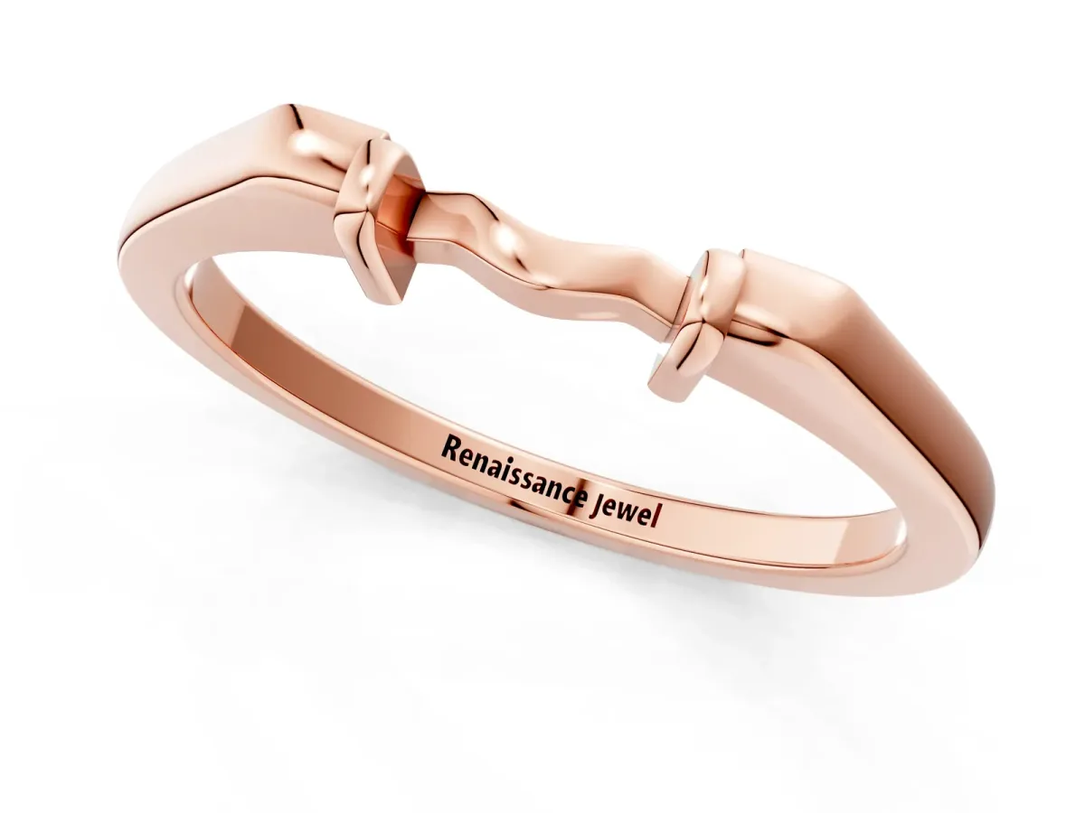Classic Knot Twist Band Rose gold