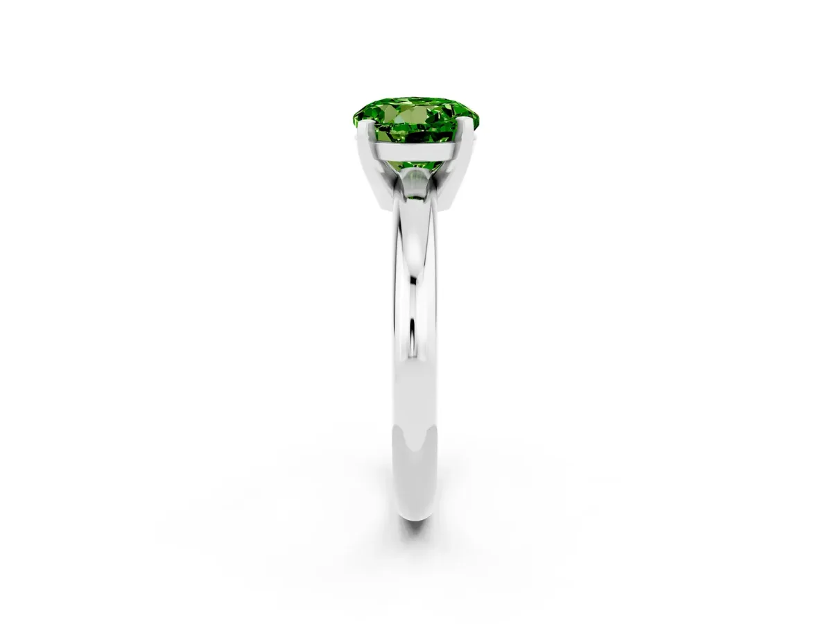 Pear and Marquise Toi Moi Ring with Prong Setting and Plain Band Silver