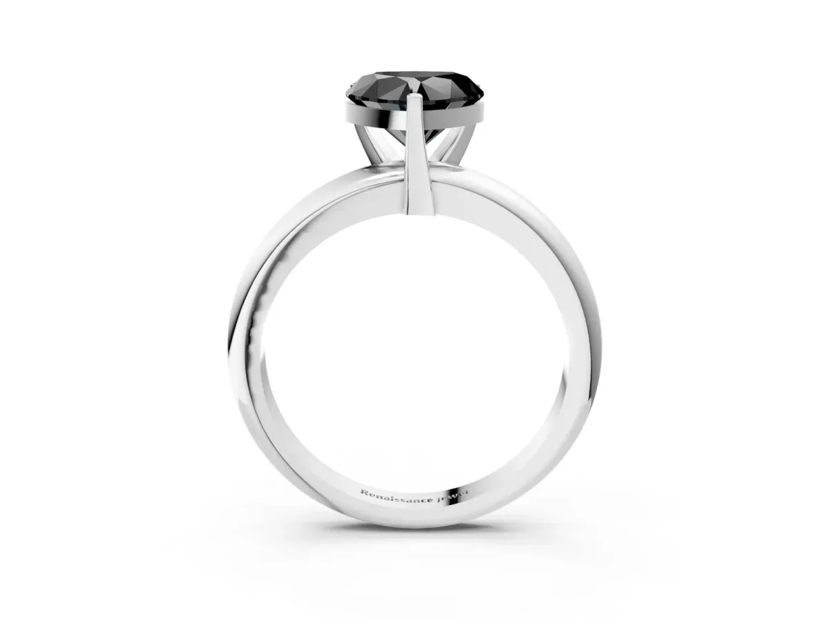 Mixed Shape Diamond Multi Row Promise Ring with Round Diamond Accents Silver