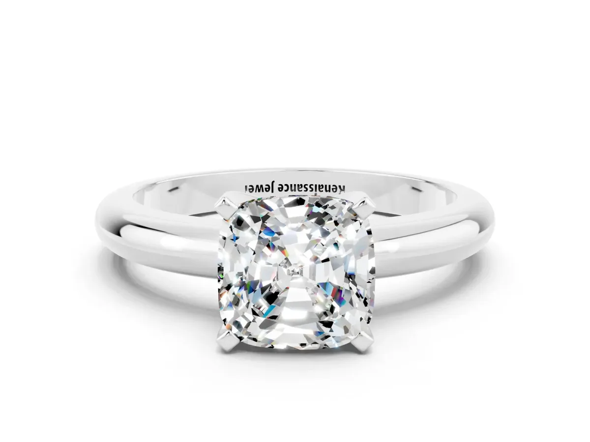 Emerald Cut Diamond Eternity Band with Shared Prong Setting Platinum