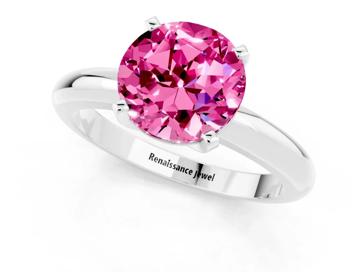 Marquise and Princess Toi Moi Ring with Prong Setting and Plain Band Rose gold