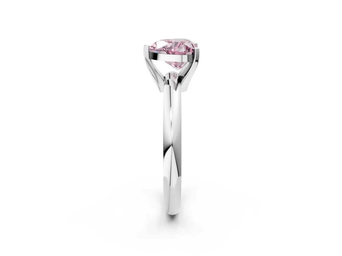 Mixed Shape Diamond Multi Row Promise Ring with Round Diamond Accents Platinum