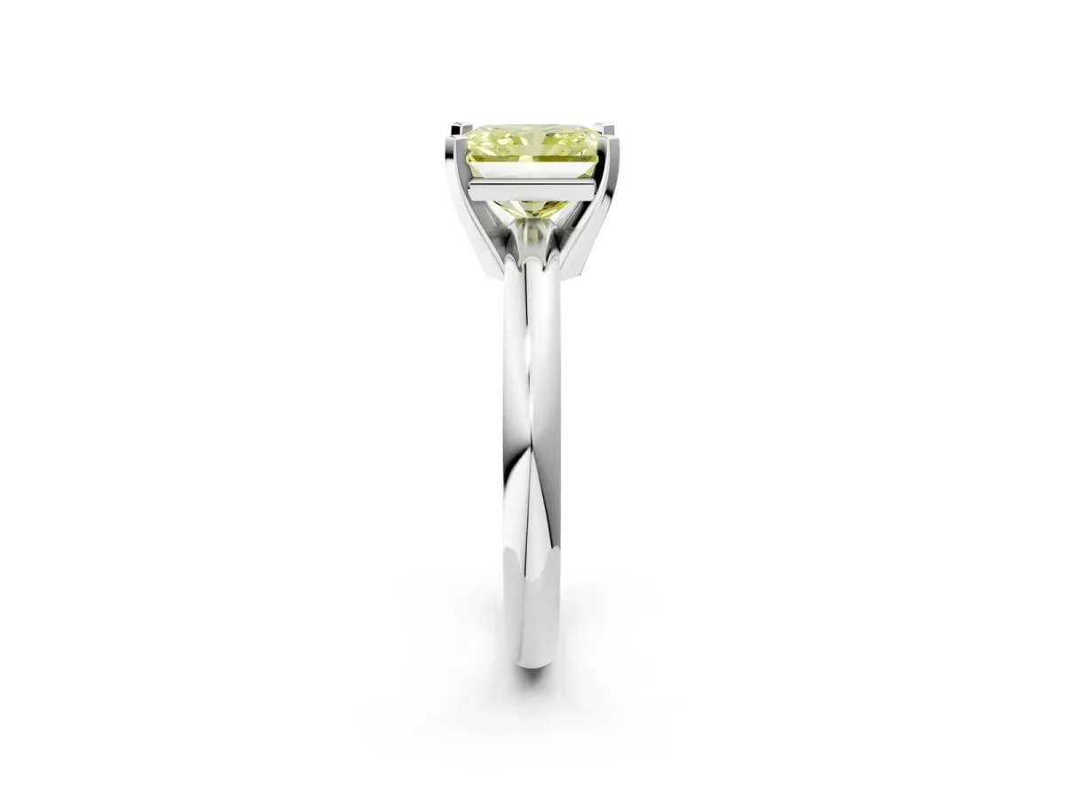 Heart and Marquise Toi Moi Ring with Prong Setting and Plain Band Rose gold