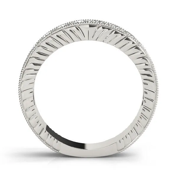 Round Cut Channel Set Diamond Eternity Band Silver