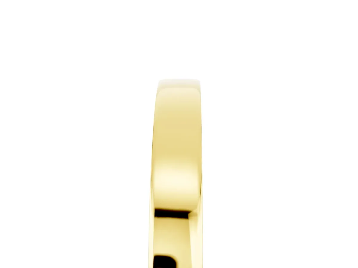 Pavé Round Ruby Channel Set Band Yellow gold