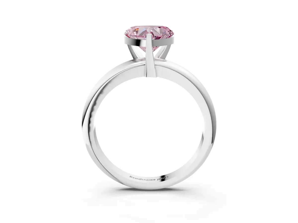 Mixed Shape Diamond Multi Row Promise Ring with Round Diamond Accents Platinum