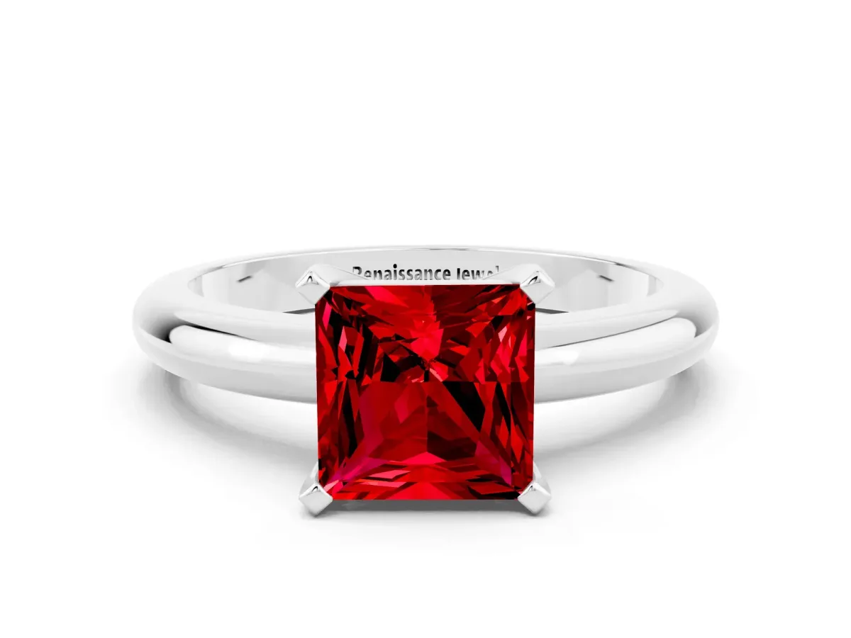 Oval Diamond Twisted Solitaire Ring Silver
