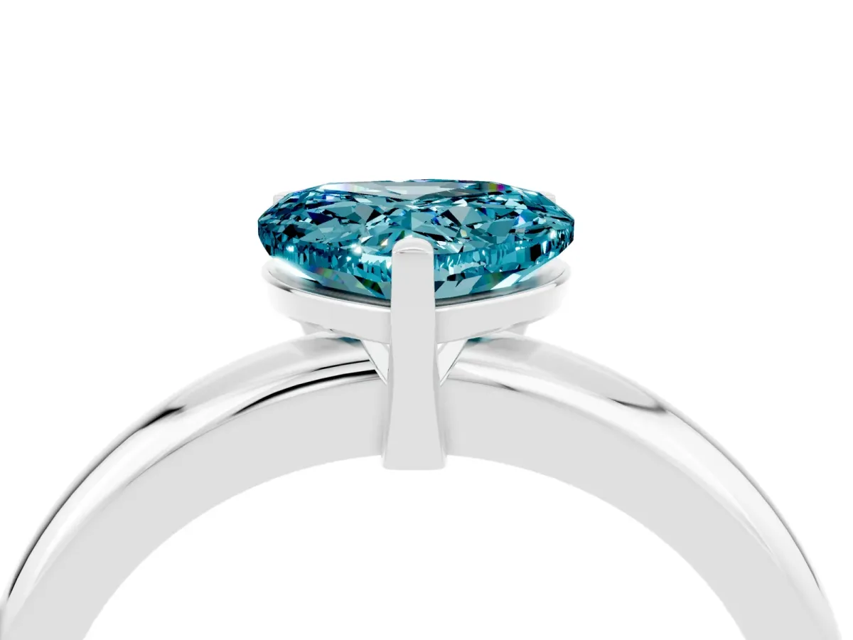 Pavé Round Diamond Twist Band with Channel Setting Platinum