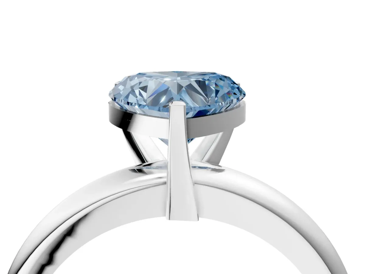 Mixed Shape Diamond Multi Row Promise Ring with Round Diamond Accents White gold