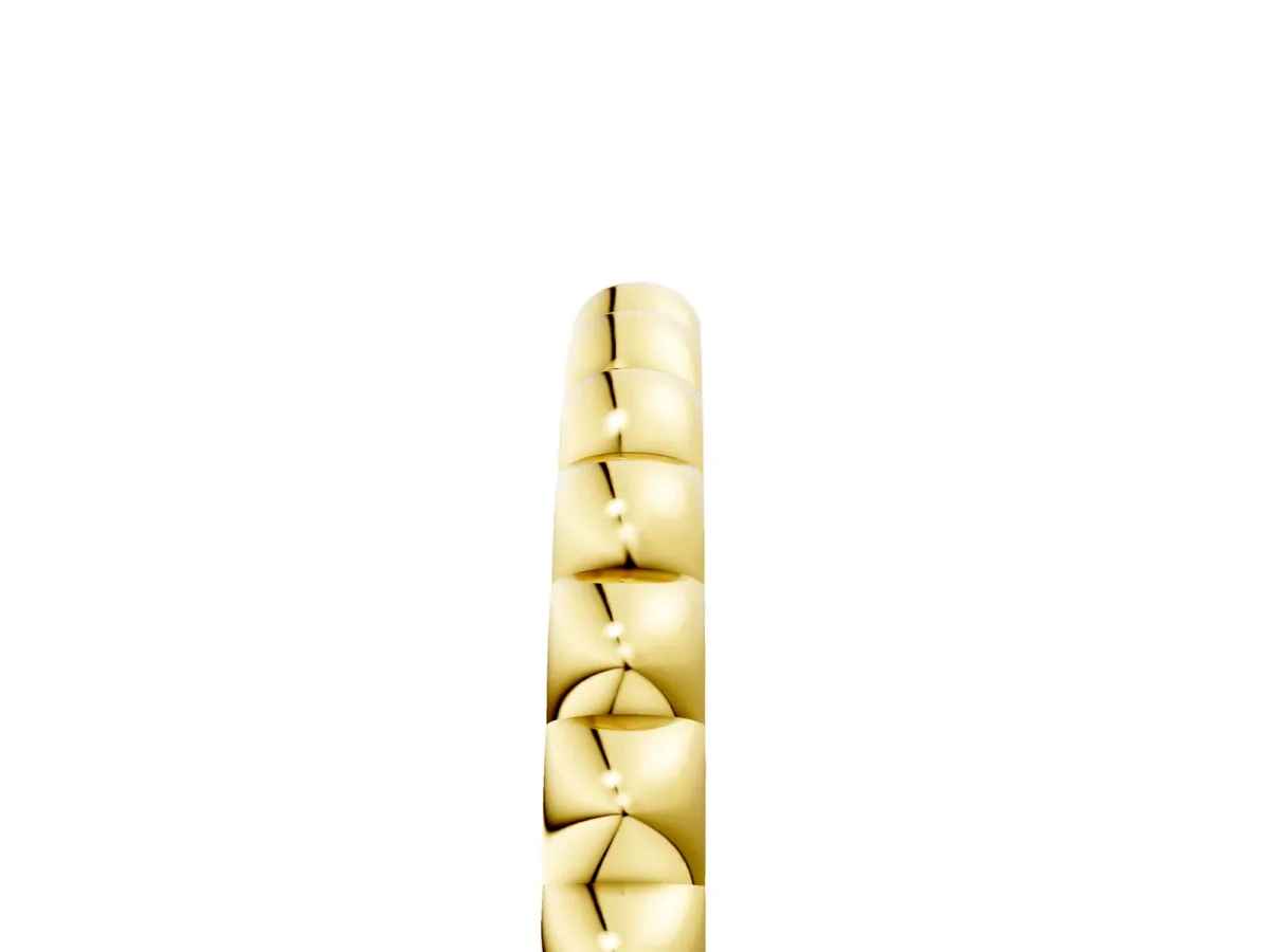 Bezel Set Round Stone Eternity Band Yellow gold