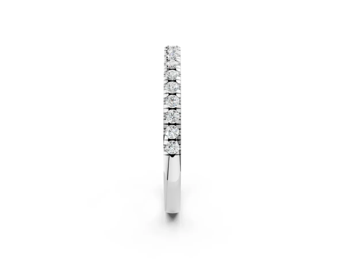 Round Diamond Pavé Set Eternity Band Platinum