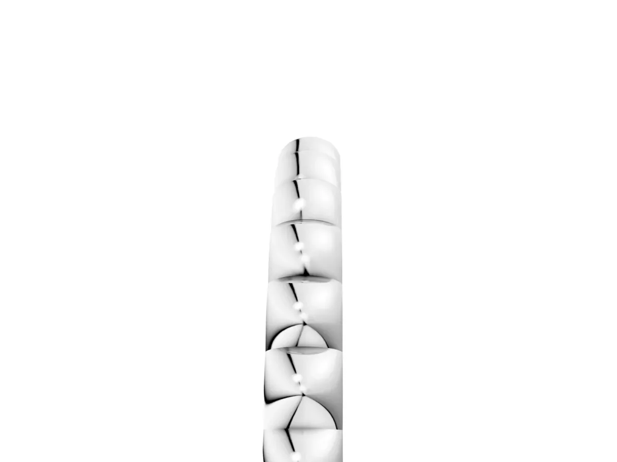 Bezel Set Round Stone Eternity Band White gold
