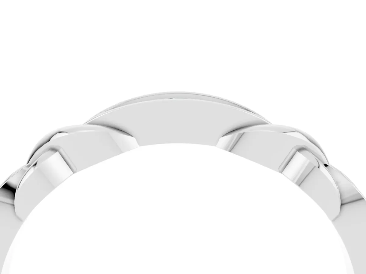 Twisted Marquise Blue Topaz Pavé Band with Shared Prong Setting Silver