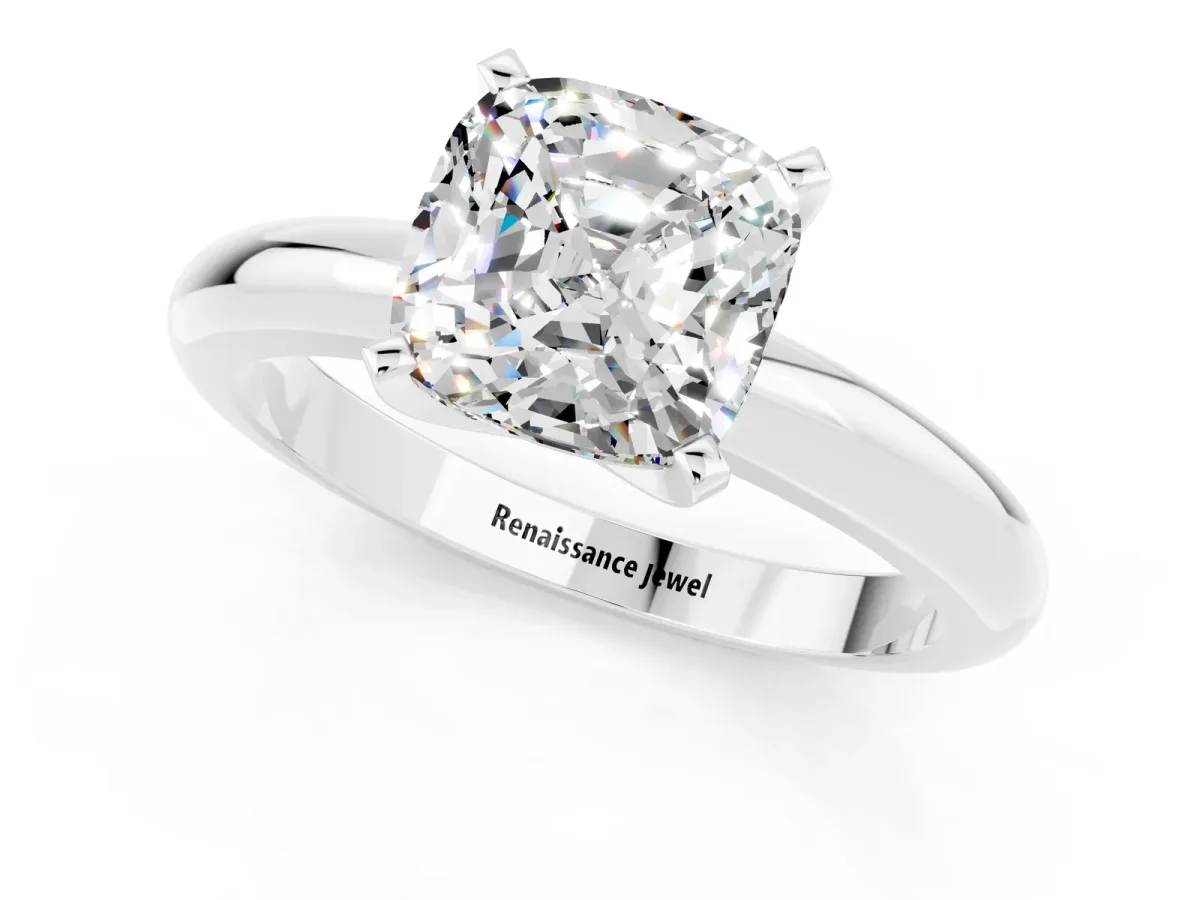 Emerald Cut Diamond Eternity Band with Shared Prong Setting Platinum