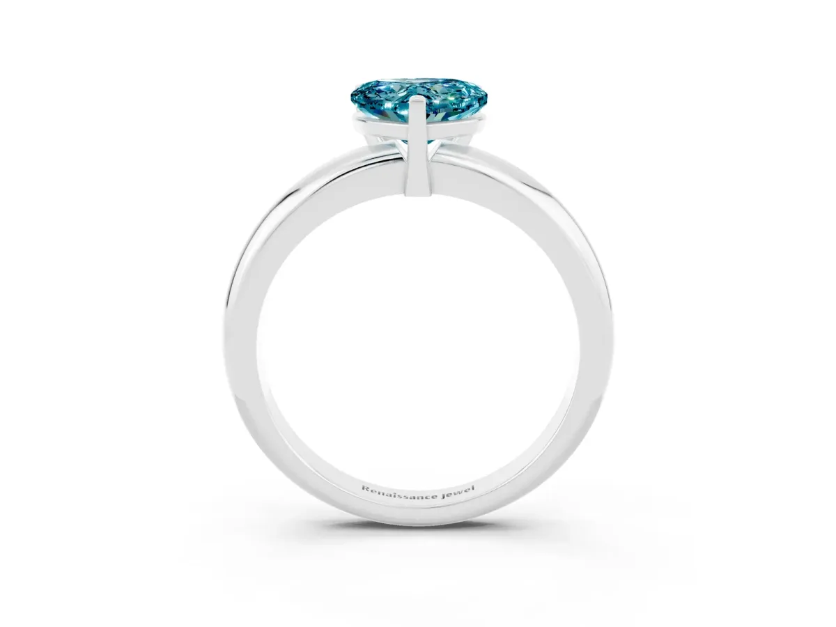 Pavé Round Diamond Twist Band with Channel Setting Platinum