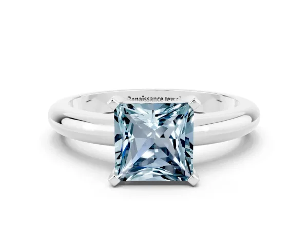 Oval Diamond Twisted Solitaire Ring Rose gold