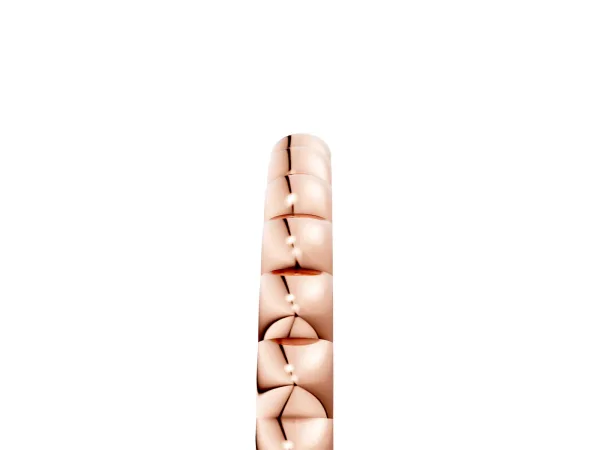 Bezel Set Round Stone Eternity Band Rose gold