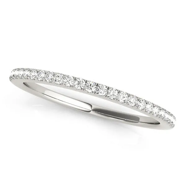 Round Diamond Pavé Eternity Band with Micro-Prong Setting White gold